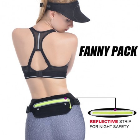 Slim Running Belt Waist Pack Exercise Waist Bag