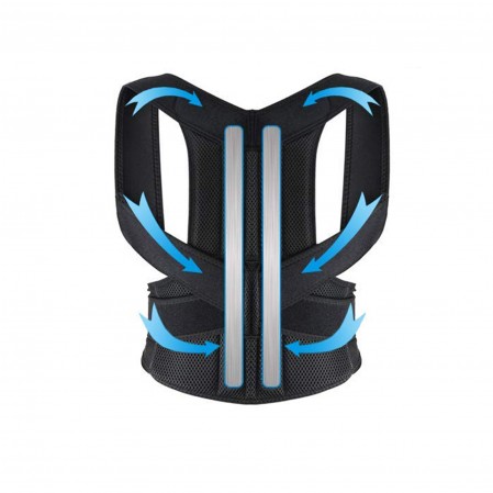 Custom Logo Size Adjustable Lumbar Back Brace Posture Corrector for men women for Improve Posture Provide and Back Pain Relief