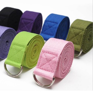 customize logo fitness exercise equipment yoga belt