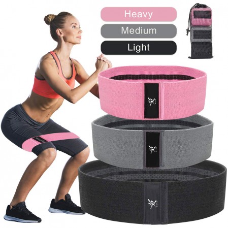 Customize body building hip band set ,glute activation,lower body booty bands