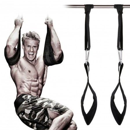 Fitness Ab Straps 1Pair Gym Hanging Sling Straps for Pull Up Abdominal Training strap