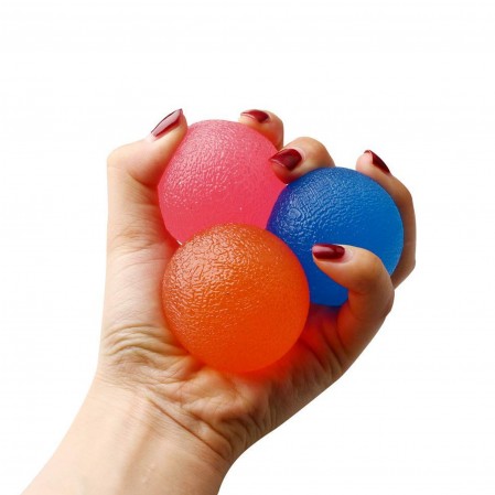 Comfortable Friendly Hand Grip Strength Trainer Stress Ball Egg Stress Ball Finger Resistance Exercise Squeezer Toys for Kids