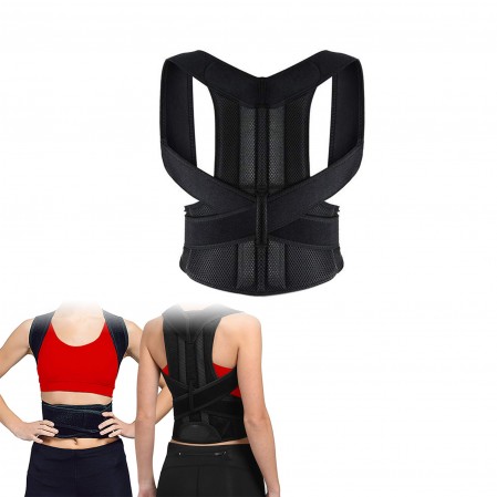 Custom Logo Size Adjustable Lumbar Back Brace Posture Corrector for men women for Improve Posture Provide and Back Pain Relief