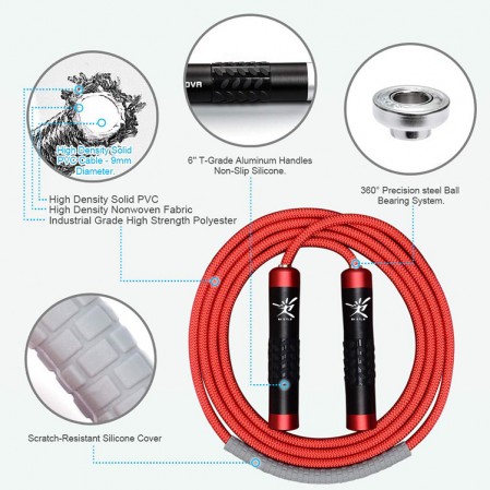 OEM custom Premium Heavy Jump Rope,Weighted Jump Rope,High-Speed Professional Skipping Rope