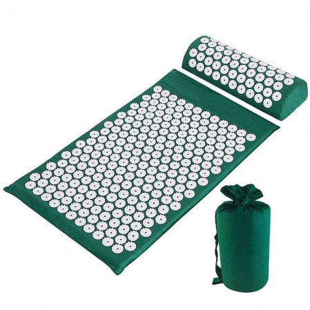 Foot Back and Neck Pain Relief Acupressure Mat and Pillow Set Foot Muscle Acupressure Massage Mat