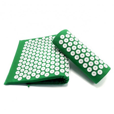 Foot Back and Neck Pain Relief Acupressure Mat and Pillow Set Foot Muscle Acupressure Massage Mat