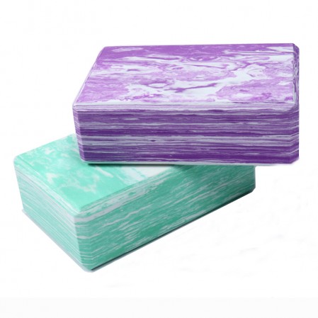 OEM Non Slip Camouflage Marble EVAFoam Yoga Block For Body Shaping Training