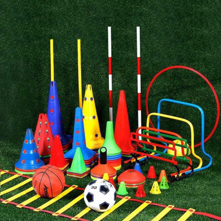 Collapsible Basketball Cones Plastic Training Agility Football Equipment