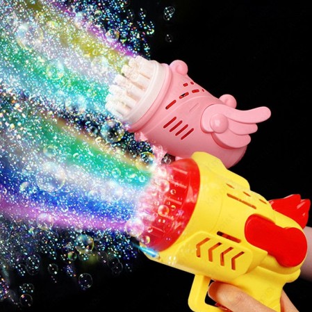 Birthday Gifts Bubble Gun Kids Toys Automatic Soap Rocket Bubbles Machine