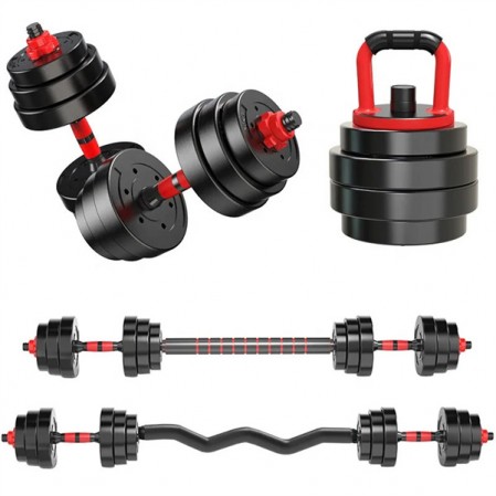 Free Weights Dumbbell Adjustable Kettlebell And Barbell Set