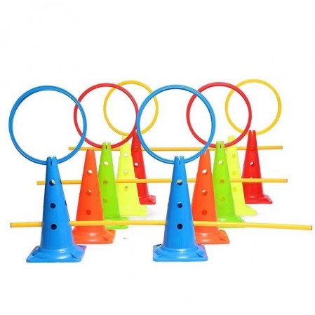 Speed Agility training equipment set hurdles rings ladder agility cones