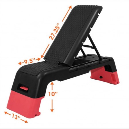 Wholesale multi-function 3 Incline Adjustable Aerobic Stepper Step Deck