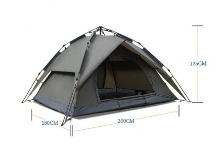 Pop Up Tents Double Layer Waterproof Camping Outdoor For Family