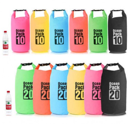 Beach Gear 500d Pvc 2l 5l 10l 20l Waterproof Dry Bag