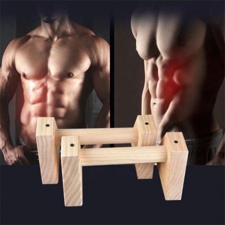 Wooden Handle New Listing Pull Up Bar Wooden Parallettes