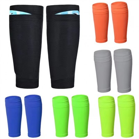 Custom elastic shin guard socks soccer stay sleeves for football