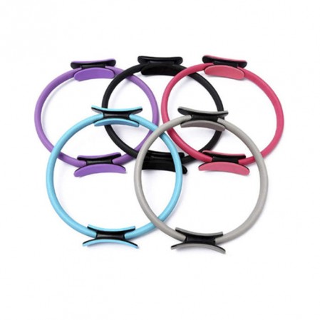 94cm Purple Pink Pilates Yoga Ring With Hip Muscle Trainer Pilates Bar Set