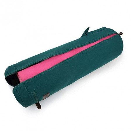 70×14cm Cotton Canvas Zipper Fashion Yoga Mat Bag with Strap and Zipper