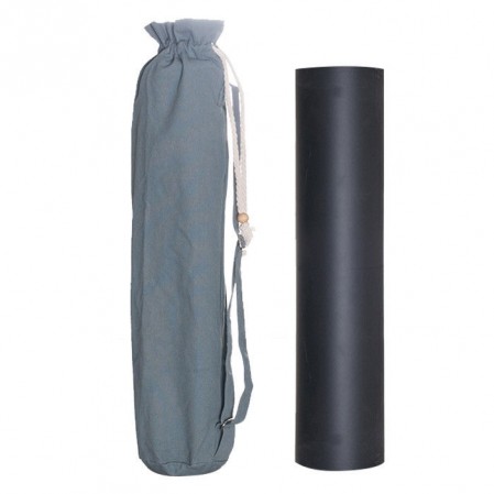 70×14cm Eco friendly Cotton Canvas Yoga Mat Carrying bag with Drawstring