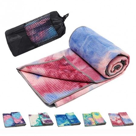 183×61cm Various Color Non Slip Microfiber Soft Yoga Towel for indoor Yoga Fitness