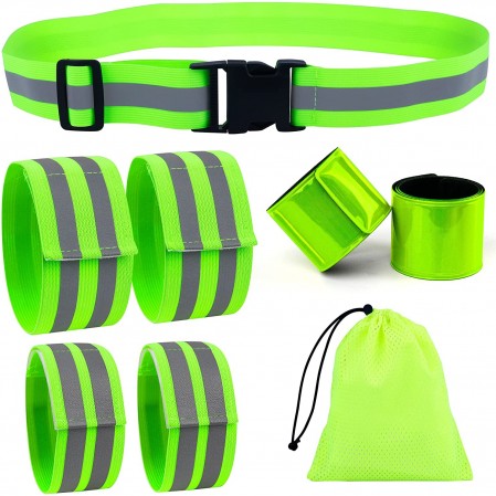 Amazon hot selling High Visibility Reflective Bands Running Gear for Night Running Cycling Walking