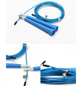 Jump Rope  Adjustable Steel Cable Skipping Rope with PU Coating