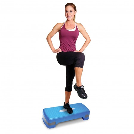 Adjustable Workout Aerobic Stepper in Fitness & Exercise Step Platform