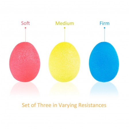 Comfortable Friendly Hand Grip Strength Trainer Stress Ball Egg Stress Ball Finger Resistance Exercise Squeezer Toys for Kids