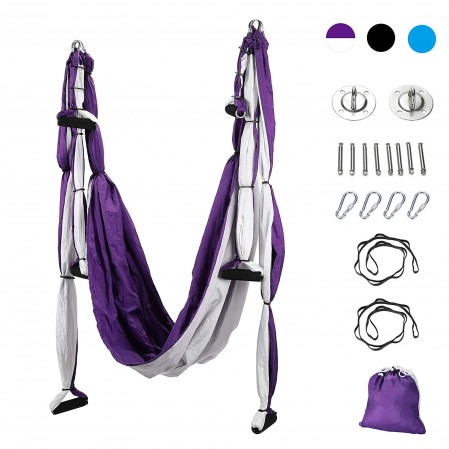 Yoga Swing & Hammock Kit for Improved Yoga Inversions