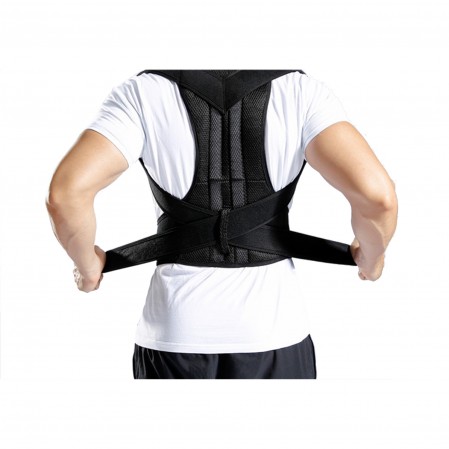 Custom Logo Size Adjustable Lumbar Back Brace Posture Corrector for men women for Improve Posture Provide and Back Pain Relief