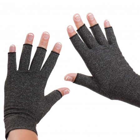 Arthritis Gloves with Grips – Men & Women Textured Fingerless Compression