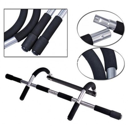 Total upper body workout push up bar chin up bar heavy duty doorway trainer for home gym