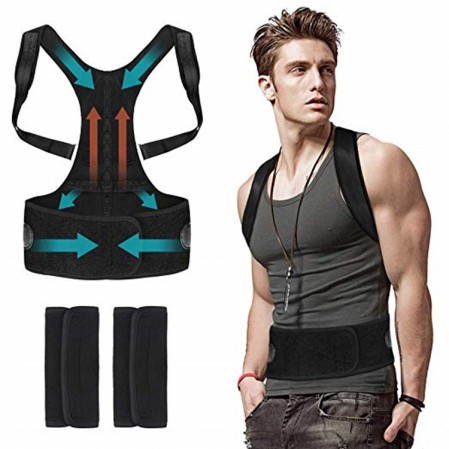 China wholesale Back Posture Corrector -
 Back Posture Corrector for Men Women Under Clothes Adjustable Magnetic Back Straightener for Back Pain Relief – Rise Group