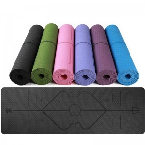 manufacturer customize folding waterproof TPE yoga mat