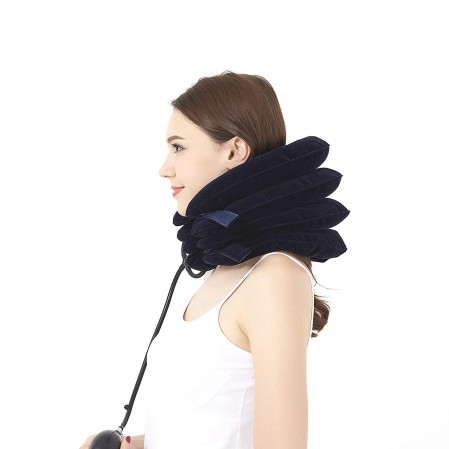 4  Layer Neck Traction Device Neck Posture with Soft Washable Flannel Cover