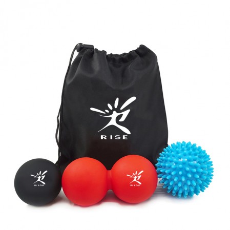 Lacrosse ball spiky ball massage ball set