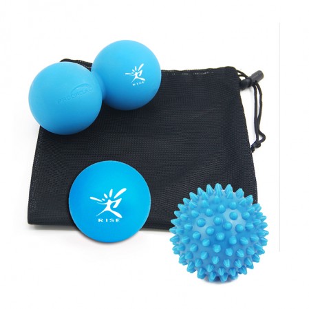 Lacrosse ball spiky ball massage ball set