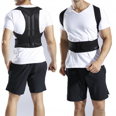 Custom Logo Size Adjustable Lumbar Back Brace Posture Corrector for men women for Improve Posture Provide and Back Pain Relief