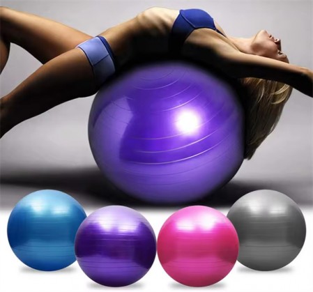 Durable Custom Printed Fitness Gym 65cm Balance Pilates Ball