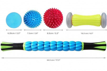 Massage Ball Set & Muscle Roller Massager