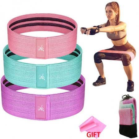 Customize body building hip band set ,glute activation,lower body booty bands