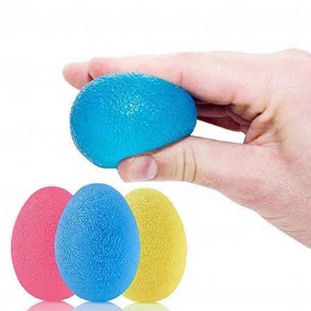 Comfortable Friendly Hand Grip Strength Trainer Stress Ball Egg Stress Ball Finger Resistance Exercise Squeezer Toys for Kids