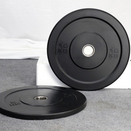 Free Weight Plate with 2 inch, Rubber Barbell Weight