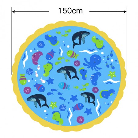 Sprinkle & Splash Play Mat Sprinkler for Kids Outdoor Water Toys Inflatable Splash Pad