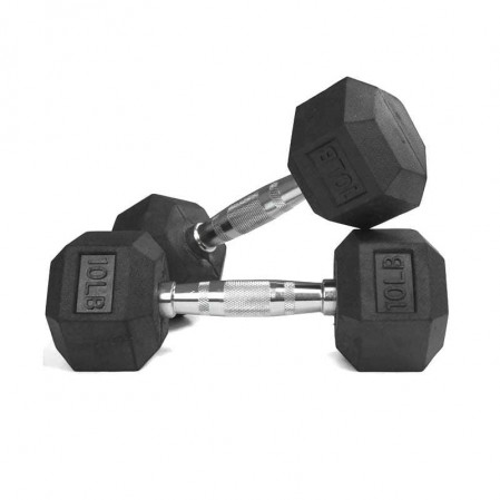 Hex Dumbbell Heavy Weights Barbell Metal Handles for Strength Training Home Gym Exercise Equipment